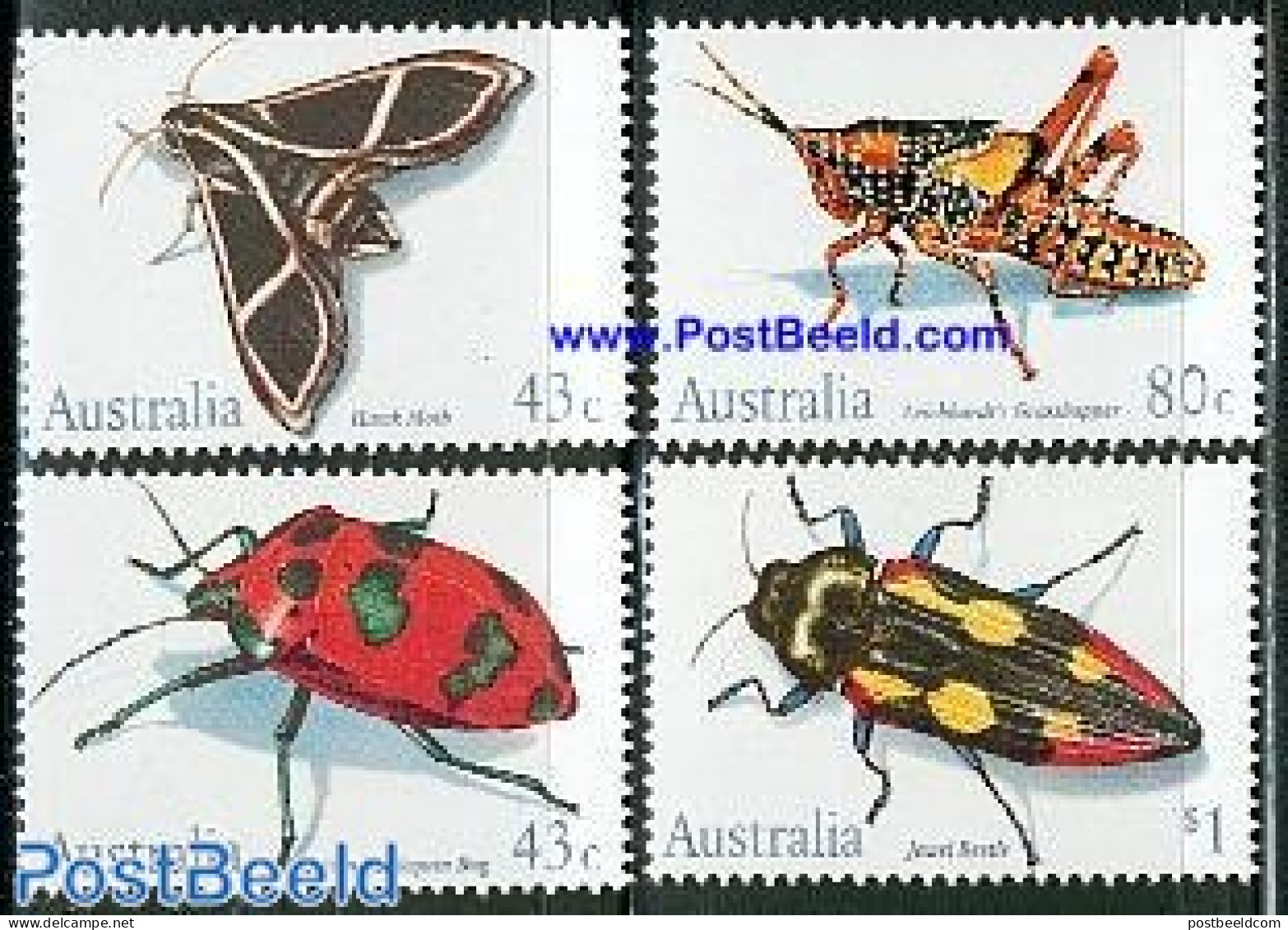 Australia 1991 Insects 4v, Mint NH, Nature - Insects - Ongebruikt