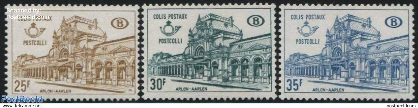 Belgium 1967 Railway Parcel Stamp 3v, Mint NH, Transport - Railways - Neufs