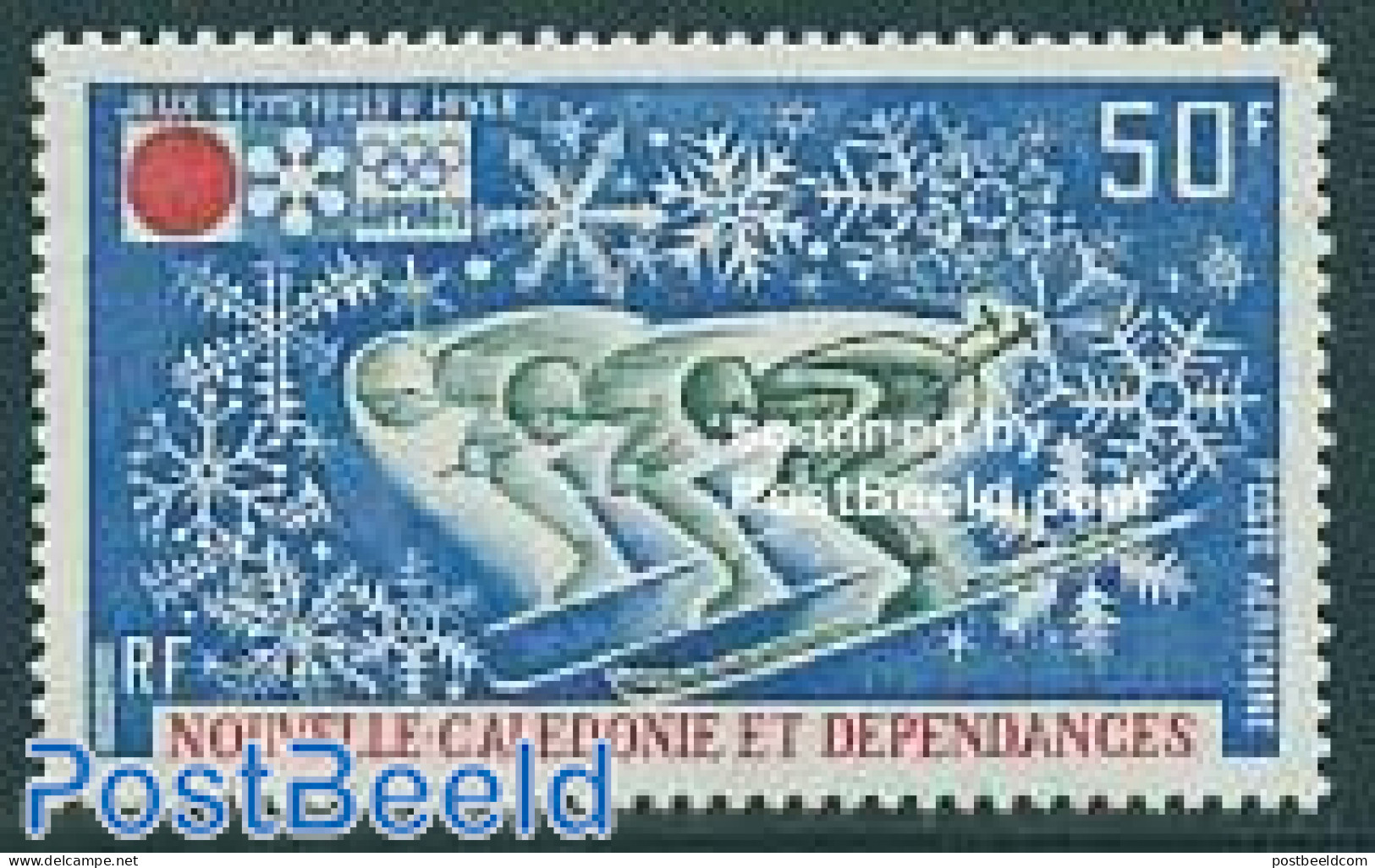 New Caledonia 1972 Olympic Winter Games Sapporo 1v, Mint NH, Sport - Olympic Winter Games - Skiing - Nuevos