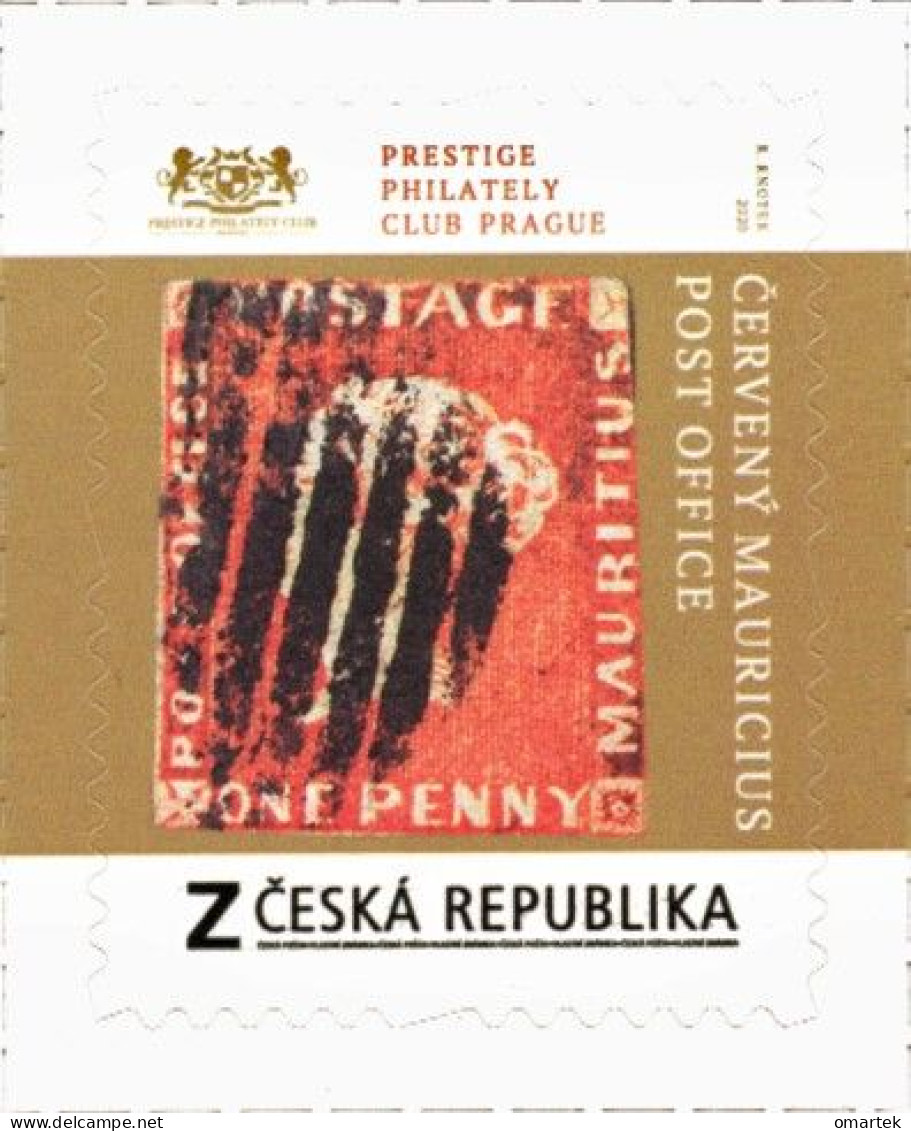 Czech Republic 2020 MNH ** VZ 0996 Red Mauritius Post Office Stamp. Tschechische Republik - Nuevos