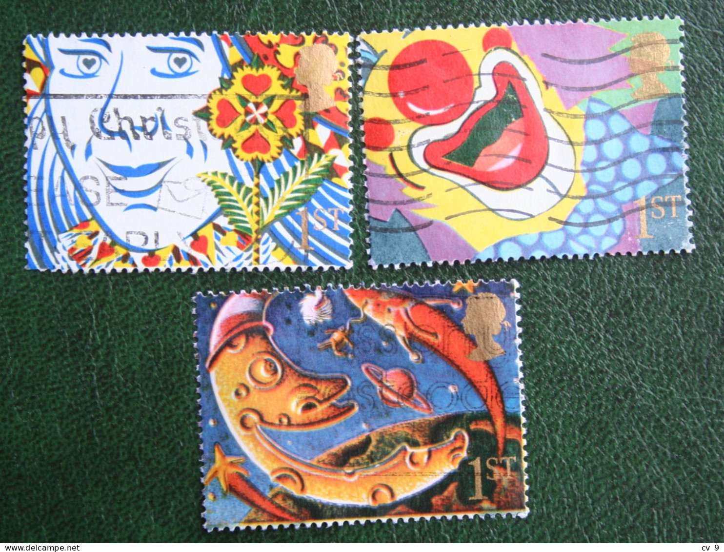 SMILERS Grussmarken Greetings 3 Values 1991 Used Gebruikt Oblitere ENGLAND GRANDE-BRETAGNE GB GREAT BRITAIN - Oblitérés