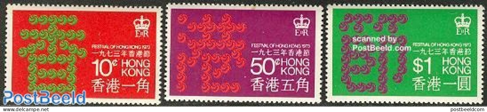 Hong Kong 1973 Hong Kong Festival 3v, Mint NH - Unused Stamps