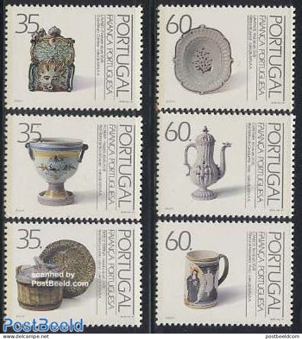 Portugal 1991 Ceramics 6v, Mint NH, Art - Art & Antique Objects - Ceramics - Nuovi