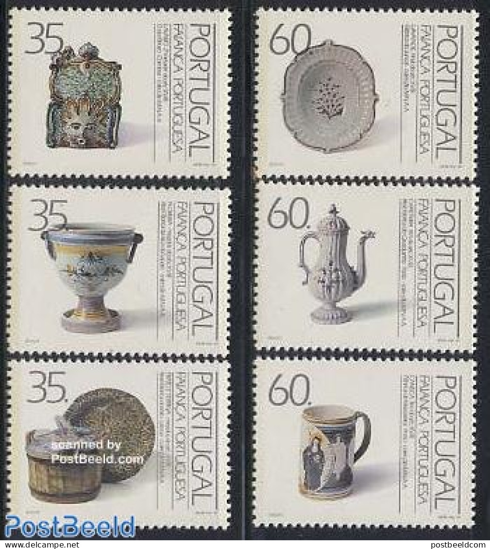 Portugal 1991 Ceramics 6v, Mint NH, Art - Art & Antique Objects - Ceramics - Unused Stamps
