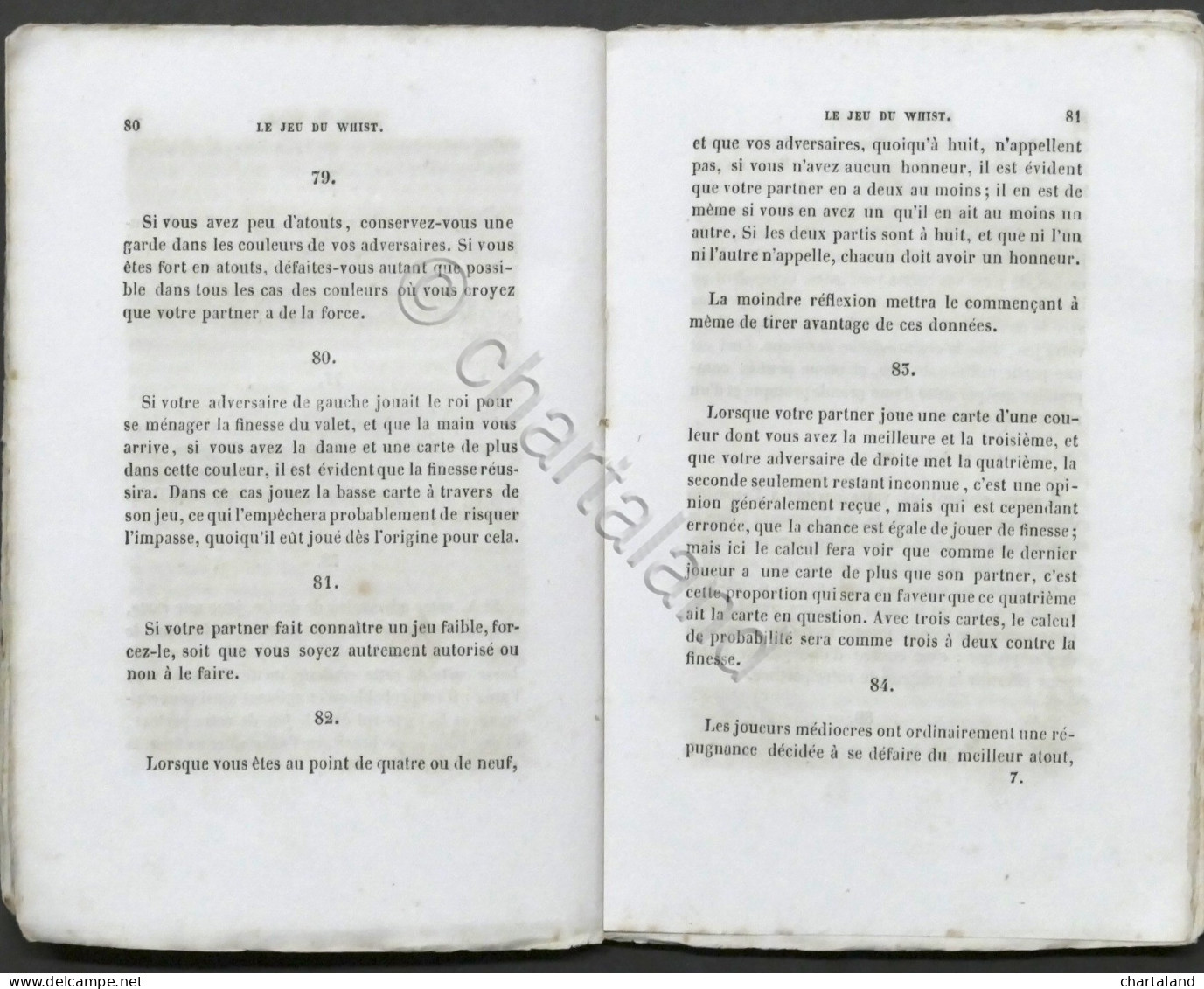 Le Jeu Du Whist - De Loi, Règles, Maximes Et Calcules De Ce Jeu - 1837 - Andere & Zonder Classificatie