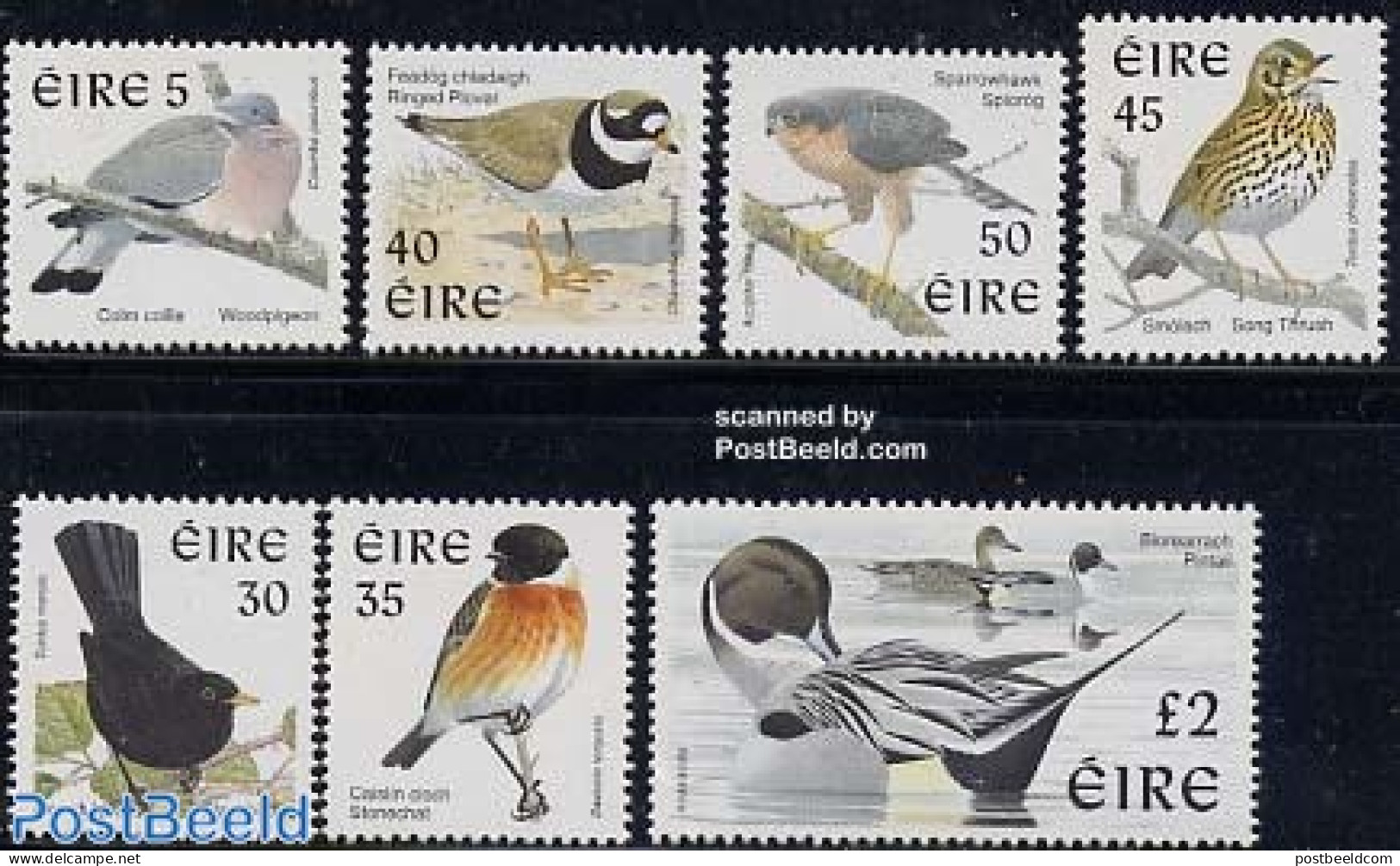 Ireland 1998 Definitives, Birds 7v, Mint NH, Nature - Birds - Birds Of Prey - Ducks - Ungebraucht
