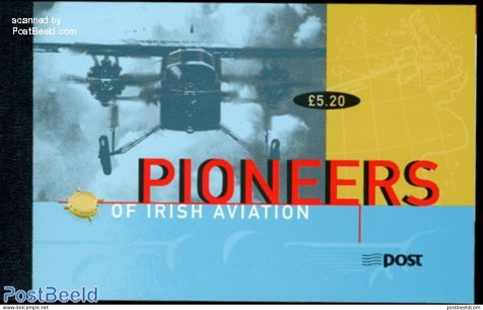 Ireland 1998 Aviation Pioneers Prestige Booklet, Mint NH, Transport - Stamp Booklets - Aircraft & Aviation - Nuovi