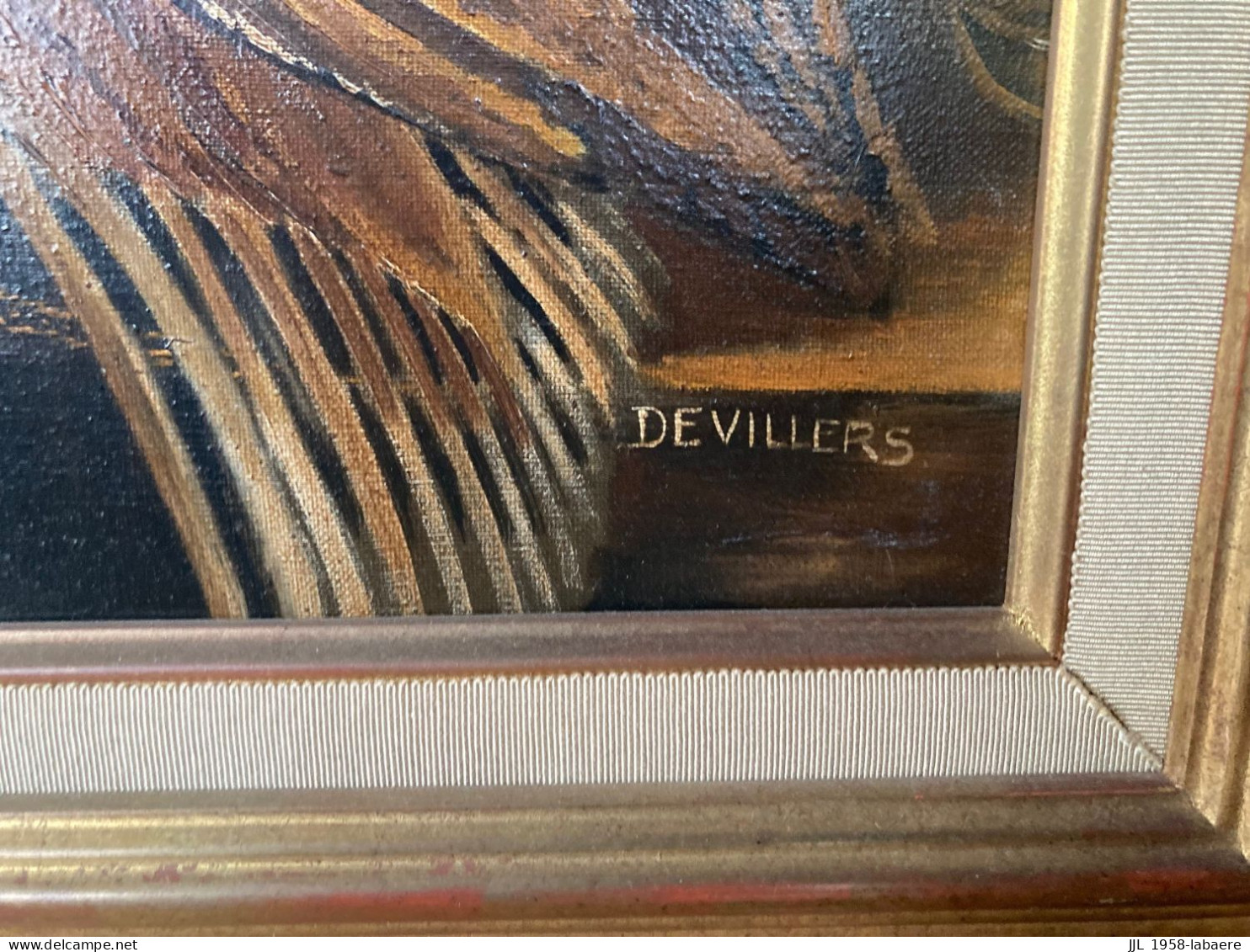 TABLEAU Signé Dominique Devillers - Peinture Huile Original Certifié - Oleo