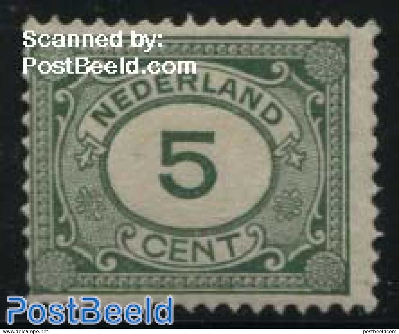 Netherlands 1921 5c Green, Stamp Out Of Set, Mint NH - Unused Stamps