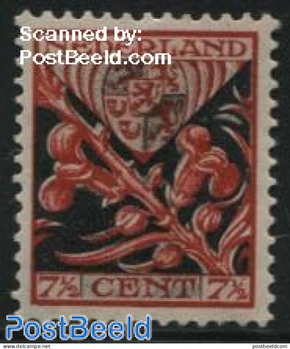 Netherlands 1927 7.5+3.5c, Limburg, Mint NH, History - Nature - Coat Of Arms - Flowers & Plants - Ongebruikt