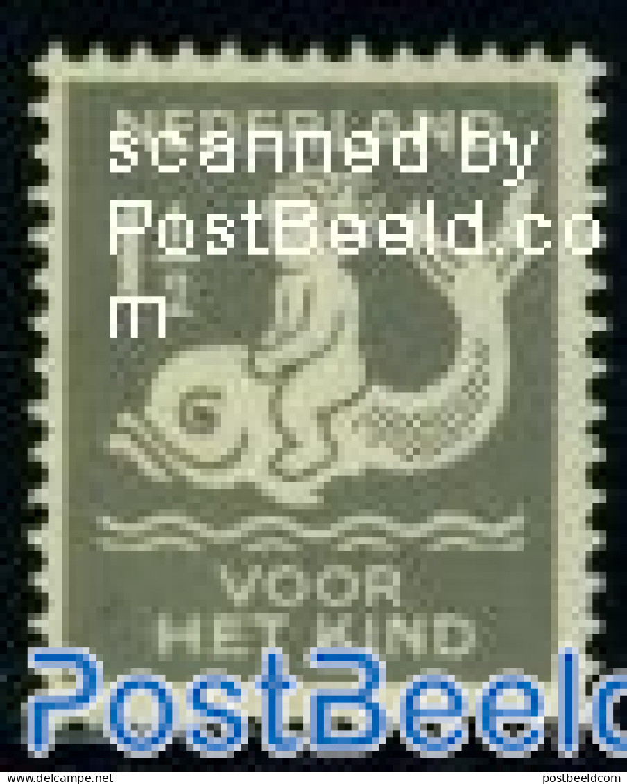 Netherlands 1929 1.5+1.5c, Child On Dolphin, Mint NH, Nature - Fish - Nuovi