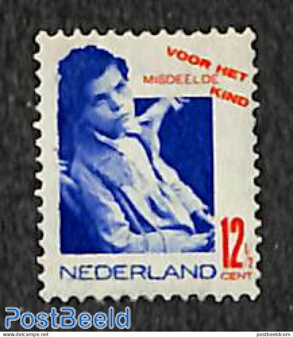 Netherlands 1931 12.5+3.5c, Neglected Child, Stamp Out Of Set, Unused (hinged) - Ongebruikt