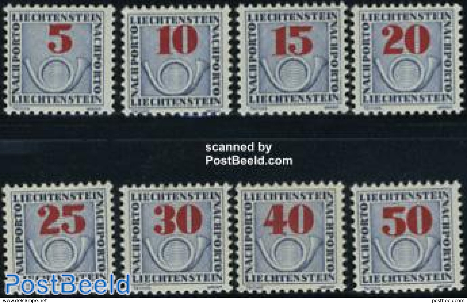 Liechtenstein 1940 Postage Due 8v, Mint NH - Altri & Non Classificati