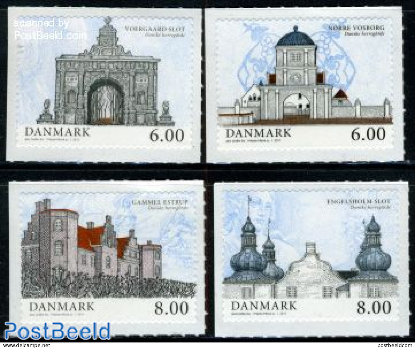 Denmark 2011 Houses 4v S-a, Mint NH, Art - Architecture - Unused Stamps