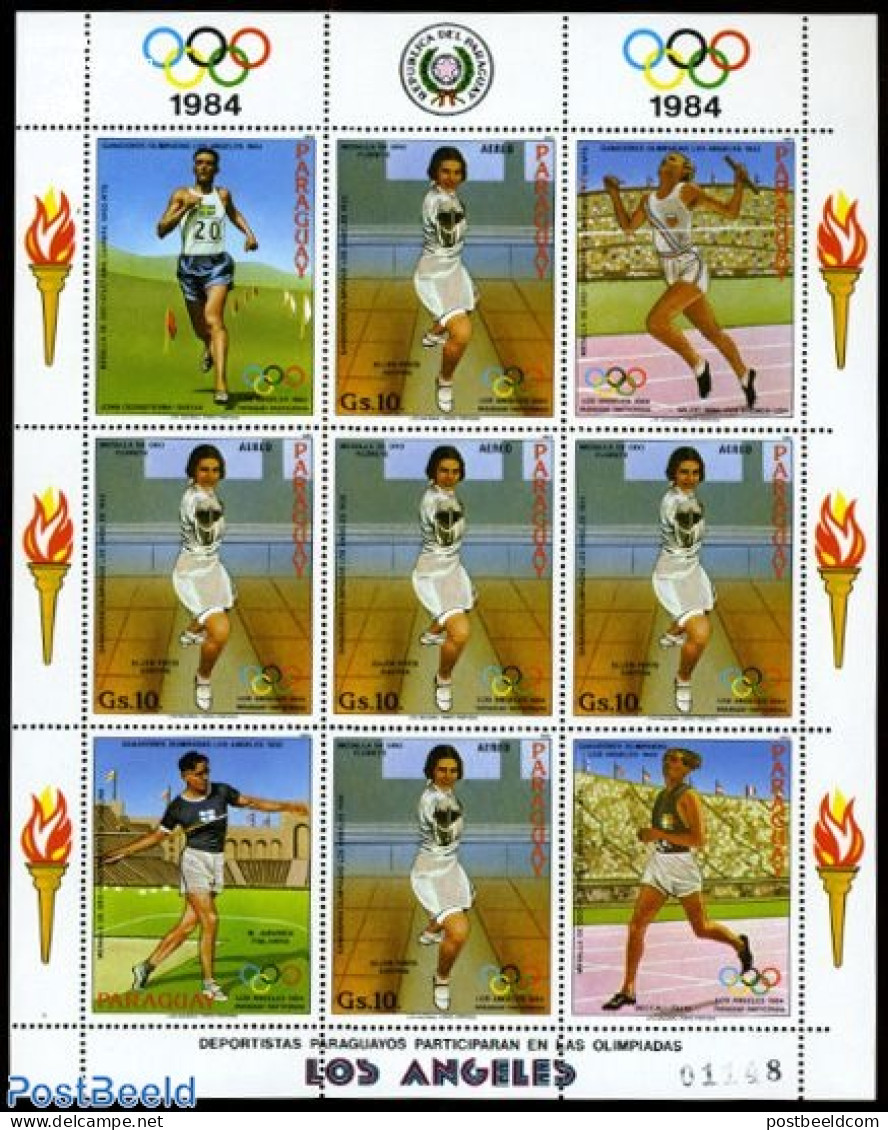 Paraguay 1983 Ellen Preis, Olympic Games M/s, Mint NH, Sport - Fencing - Olympic Games - Fencing