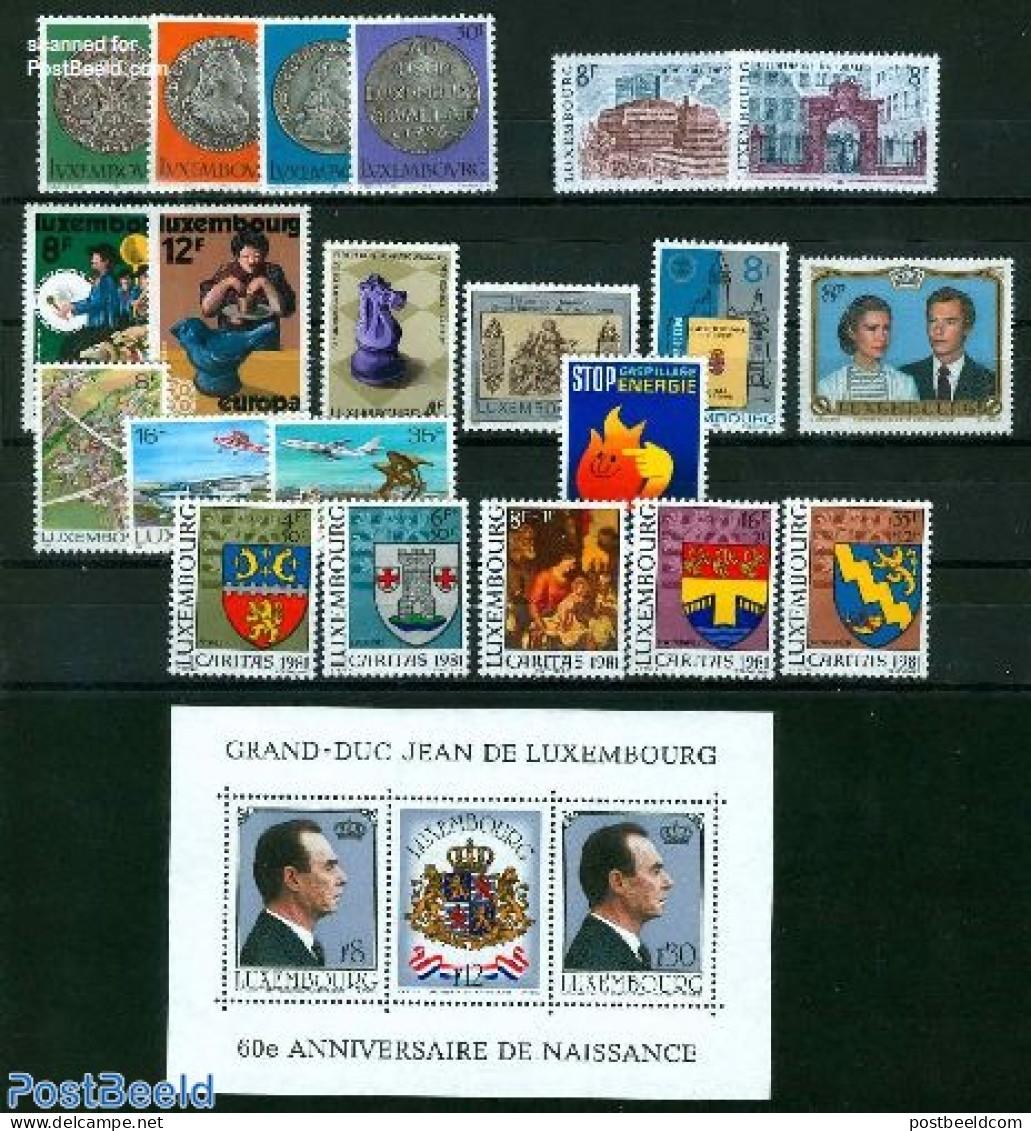 Luxemburg 1981 Yearset 1981, Complete, 21v +, Mint NH, Various - Yearsets (by Country) - Neufs