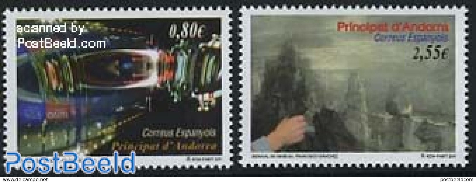 Andorra, Spanish Post 2011 Biennale Venice 2v, Mint NH - Unused Stamps