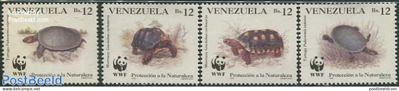 Venezuela 1992 WWF, Turtles 4v, Mint NH, Nature - Reptiles - Turtles - World Wildlife Fund (WWF) - Venezuela