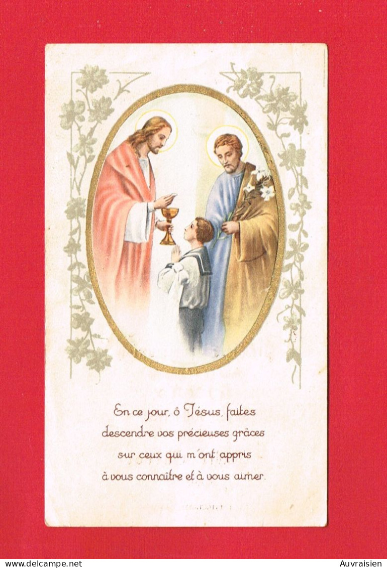 Image Pieuse ... Généalogie ... Communion De André CHICOT Eglise De LIVRY Calvados - Comunión Y Confirmación