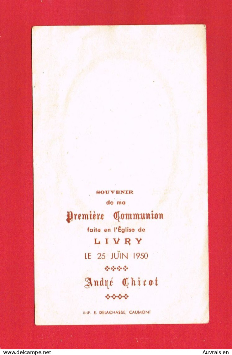 Image Pieuse ... Généalogie ... Communion De André CHICOT Eglise De LIVRY Calvados - Communie