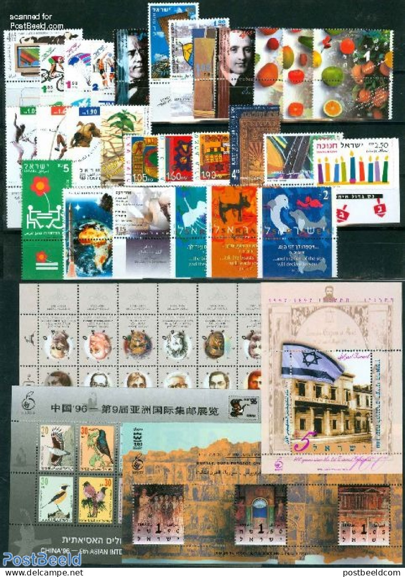 Israel 1996 Yearset 1996, Complete, 42v, Mint NH, Various - Yearsets (by Country) - Nuevos (con Tab)