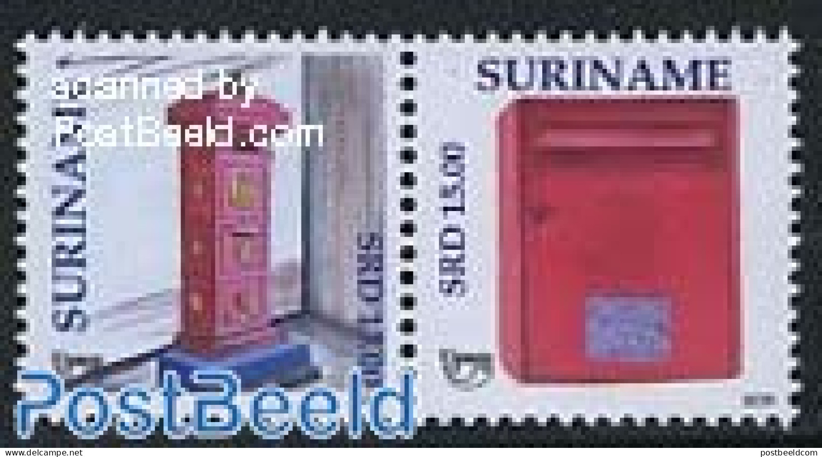 Suriname, Republic 2011 UPAEP, Post Boxes 2v [:], Mint NH, Mail Boxes - Post - U.P.A.E. - Post
