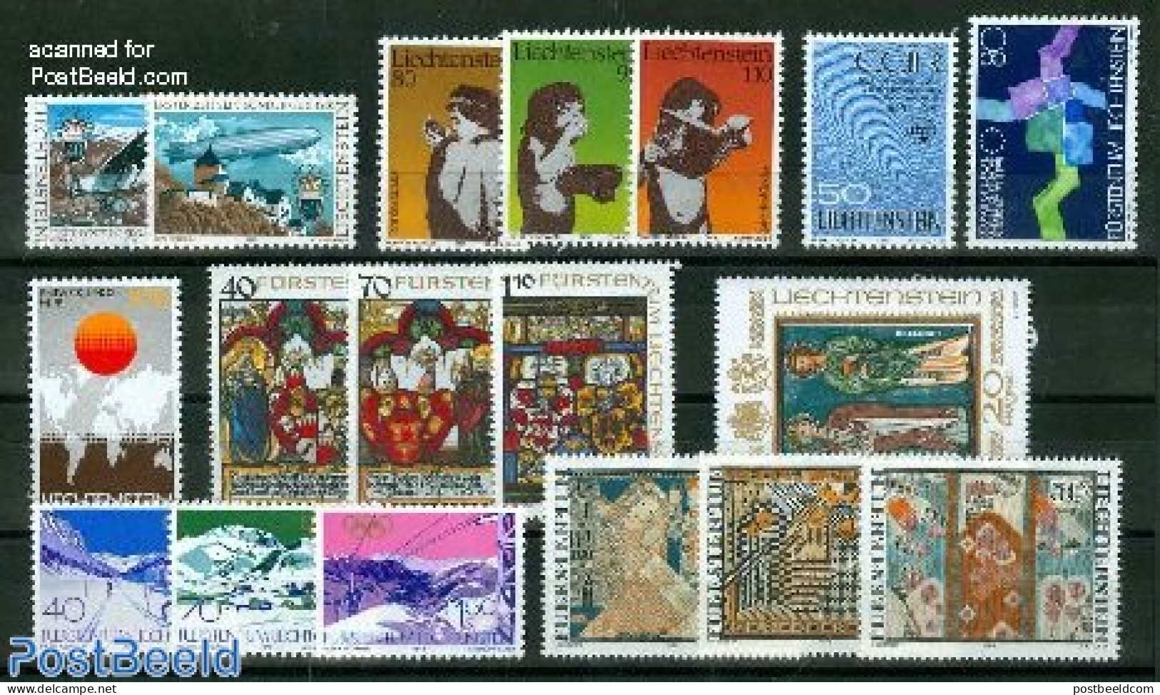 Liechtenstein 1979 Yearset 1979, Complete, 18v, Mint NH, Various - Yearsets (by Country) - Unused Stamps