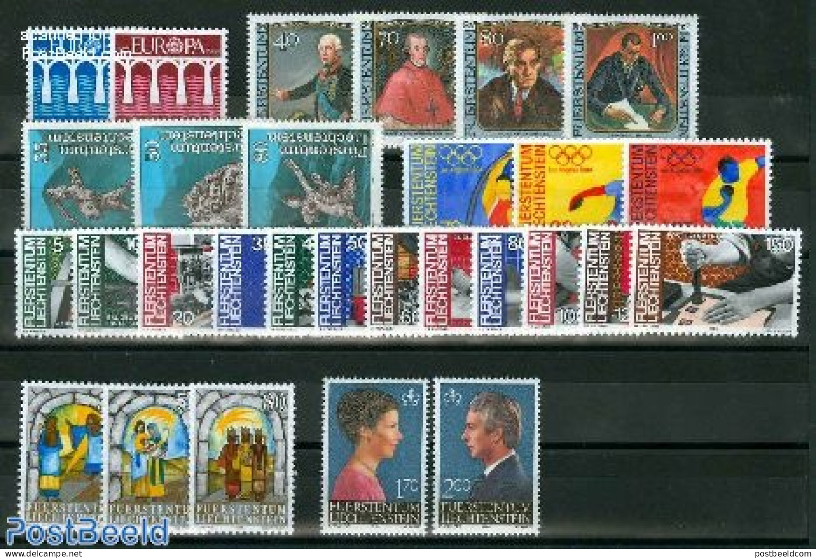 Liechtenstein 1984 Yearset 1984, Complete, 29v, Mint NH, Various - Yearsets (by Country) - Ongebruikt