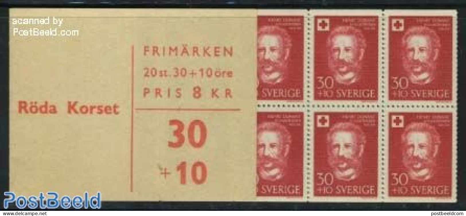 Sweden 1959 Red Cross Booklet, Mint NH, Health - Red Cross - Stamp Booklets - Unused Stamps
