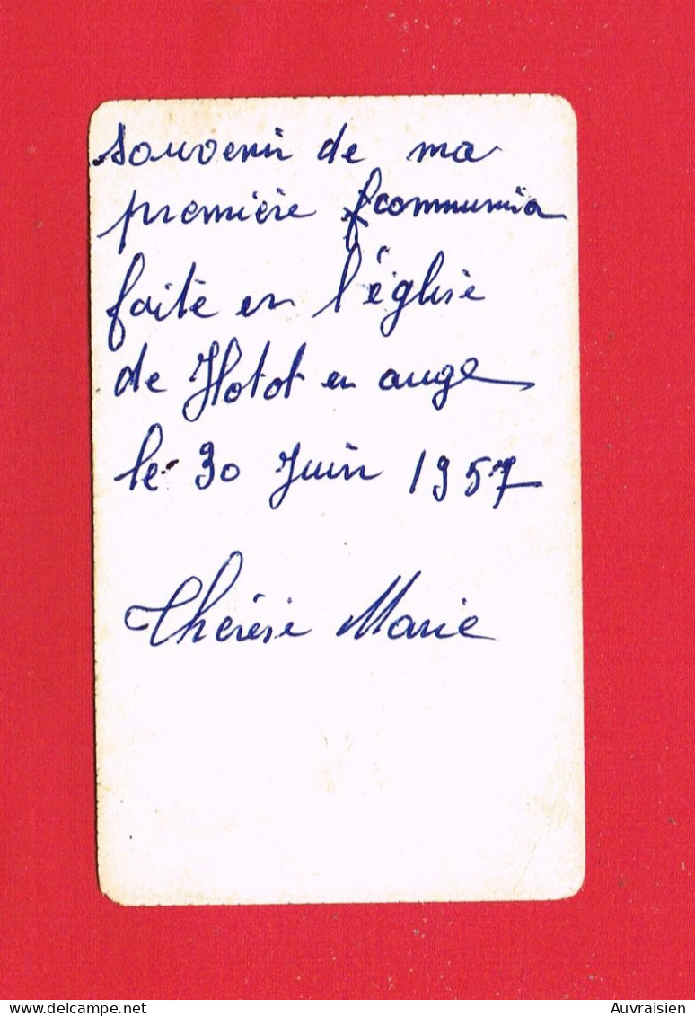 Image Pieuse ... Généalogie ... Communion De Thérèse MARIE Eglise De HOTOT EN AUGE Calvados - Communie