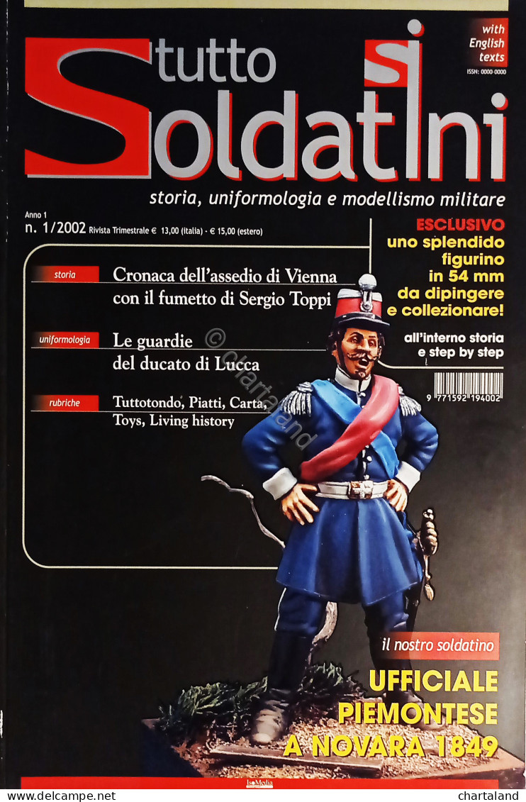 Rivista Tutto Soldatini: Storia Uniformologia Modellismo Militare N.1 - 2002 - Altri & Non Classificati