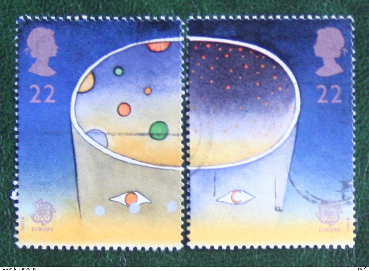 EUROPA CEPT Space (Mi 1337-1338) 1991 Used Gebruikt Oblitere ENGLAND GRANDE-BRETAGNE GB GREAT BRITAIN - Used Stamps