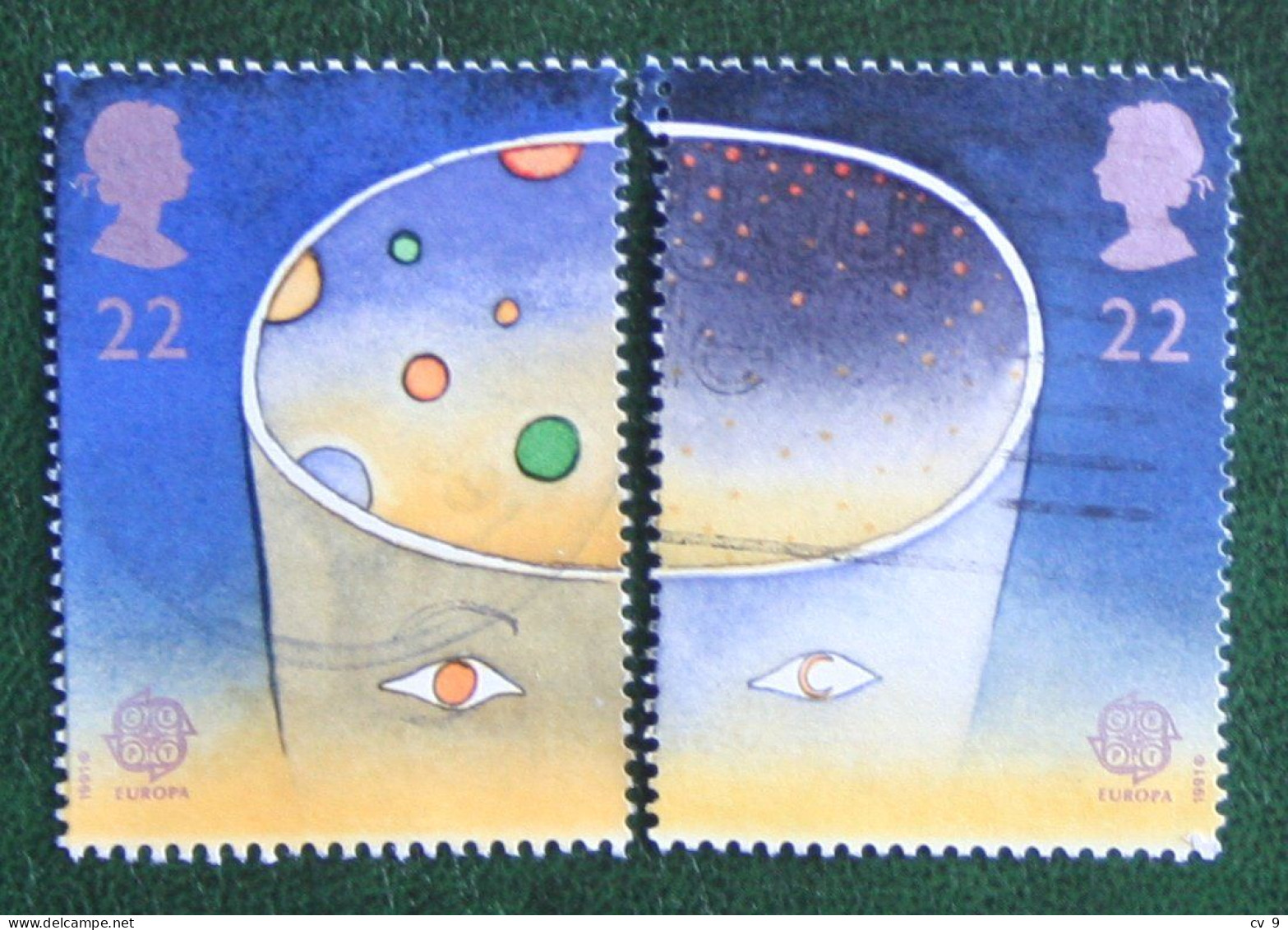 EUROPA CEPT Space (Mi 1337-1338) 1991 Used Gebruikt Oblitere ENGLAND GRANDE-BRETAGNE GB GREAT BRITAIN - Used Stamps