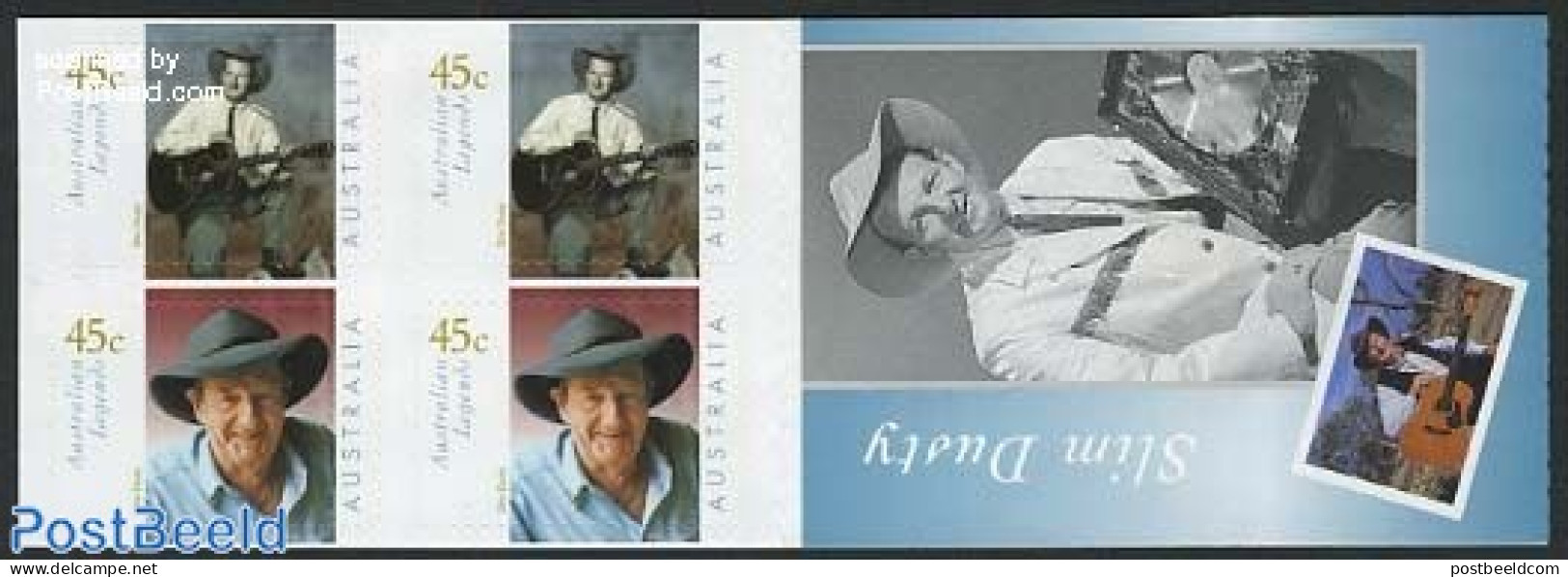 Australia 2001 Country Music Booklet S-a, Mint NH, Performance Art - Music - Stamp Booklets - Unused Stamps