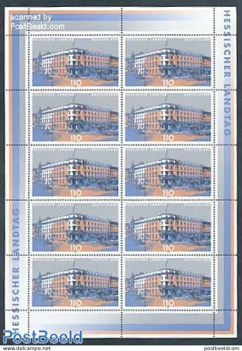 Germany, Federal Republic 1999 Hessen Parliament M/s, Mint NH, Art - Architecture - Unused Stamps