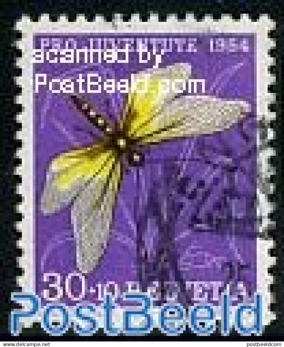 Switzerland 1954 30+10c, Stamp Out Of Set, Mint NH, Nature - Insects - Nuevos