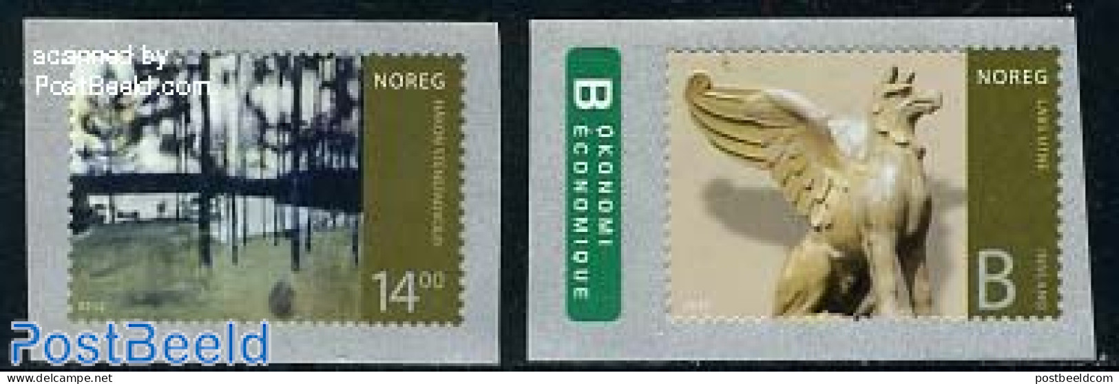 Norway 2012 Art 2v S-a, Mint NH, Art - Paintings - Sculpture - Nuevos
