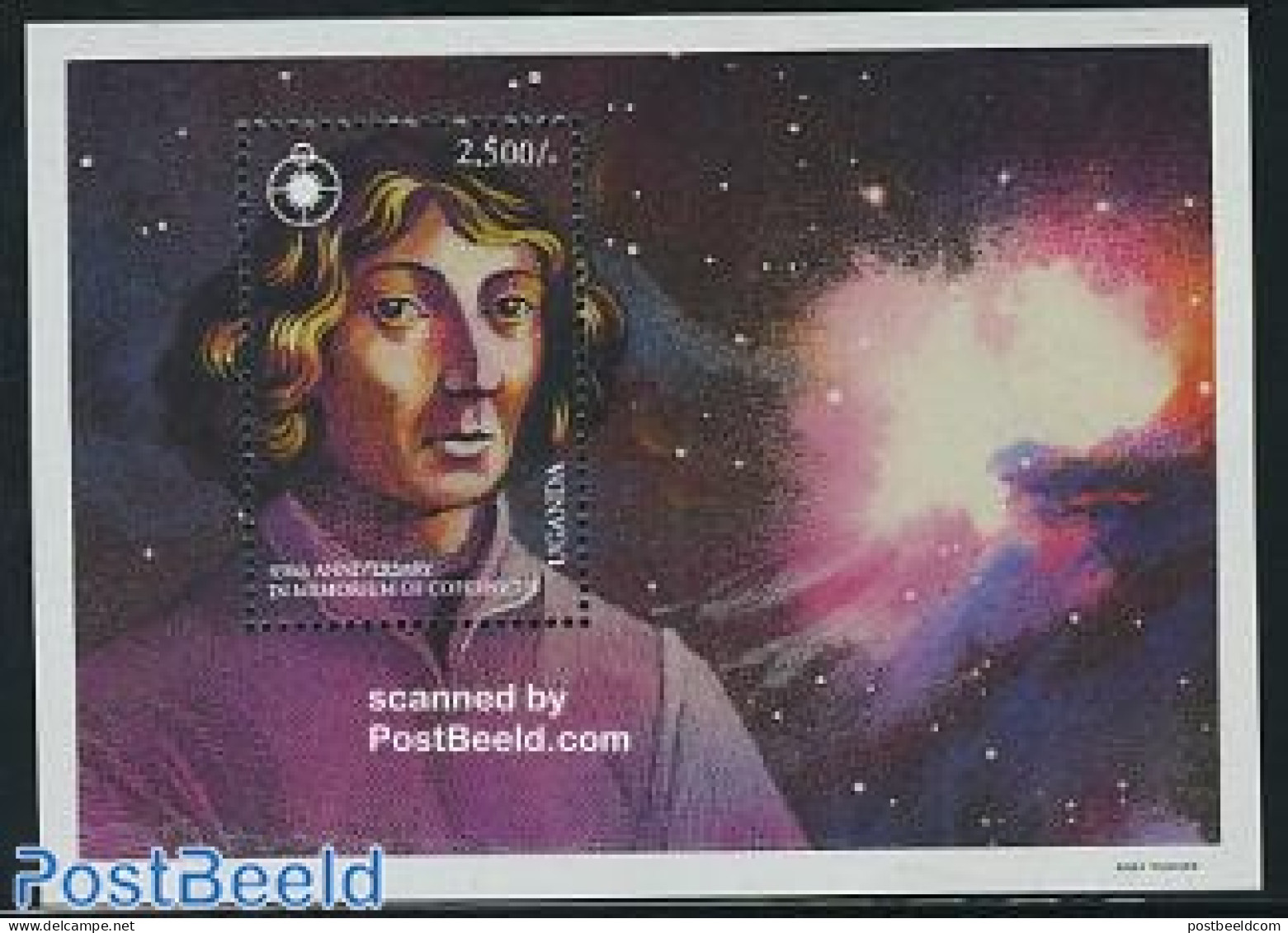 Uganda 1993 Copernicus S/s, Mint NH, Science - Astronomy - Astrology
