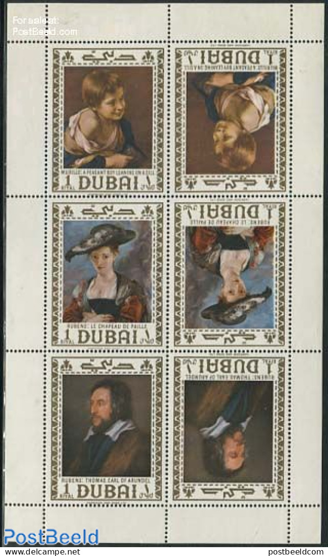 Dubai 1967 Paintings M/s, Mint NH, Art - Paintings - Rubens - Dubai
