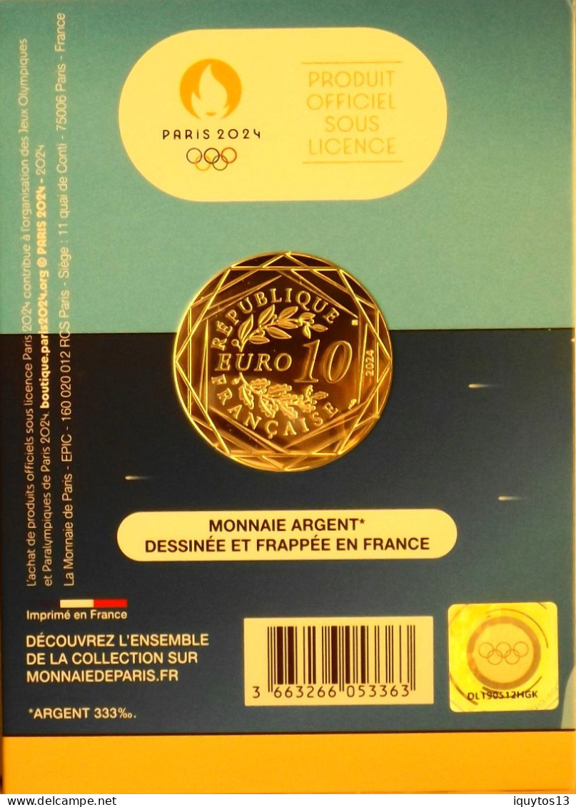 PARIS 2024 - LA DUNE DU PILAT - Pièce De 10 Euros En Argent 333/1000 - Diam. : 31mm - N° 06/18 - SUPERBE - Frankreich