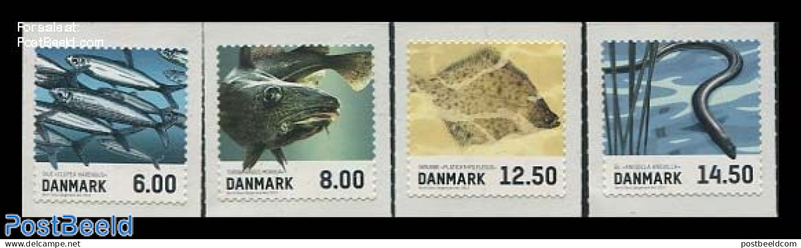 Denmark 2013 Fish 4v S-a, Mint NH, Nature - Fish - Unused Stamps