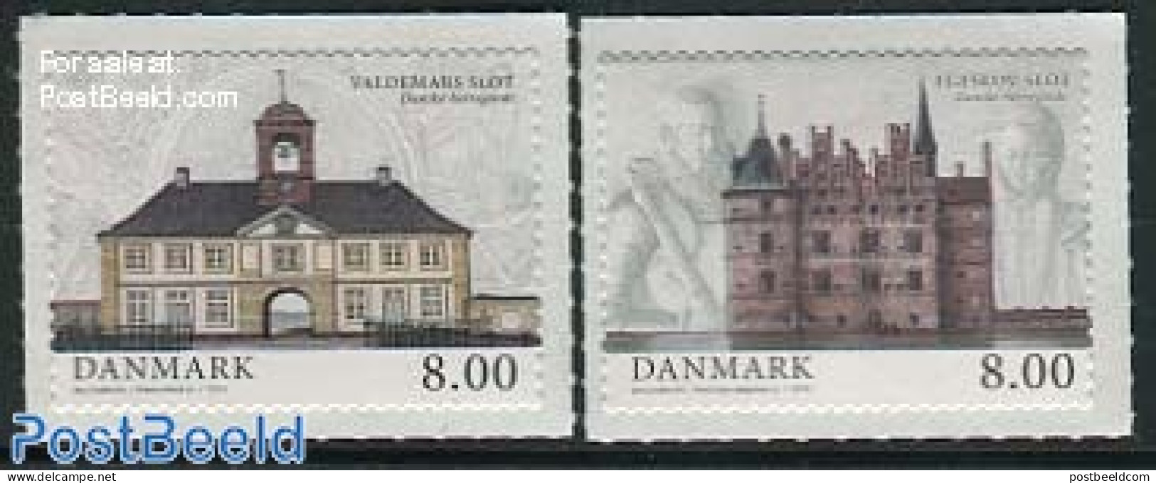 Denmark 2013 Castles 2v S-a, Mint NH, Art - Castles & Fortifications - Nuevos
