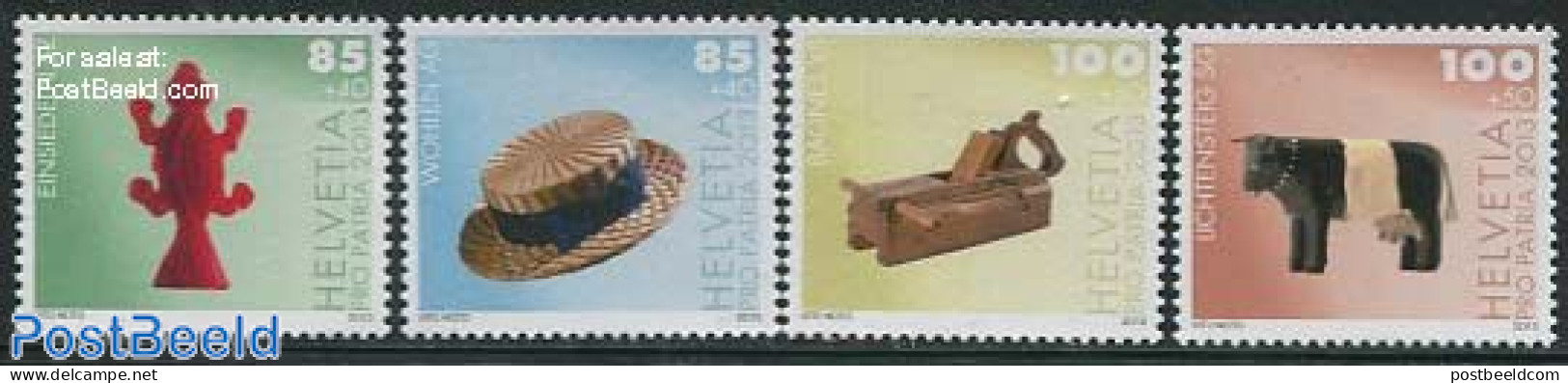 Switzerland 2013 Pro Patria 4v, Mint NH, Art - Handicrafts - Unused Stamps
