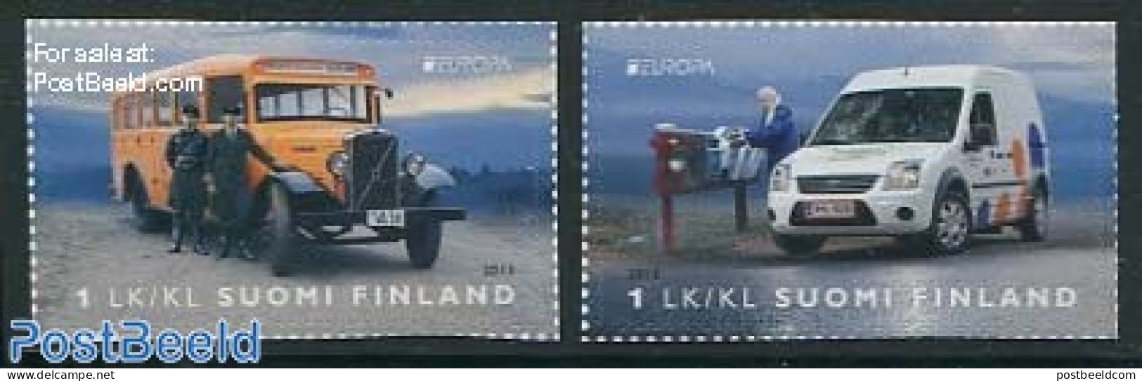 Finland 2013 Europa, Postal Transport 2v S-a, Mint NH, History - Transport - Europa (cept) - Mail Boxes - Post - Autom.. - Ongebruikt
