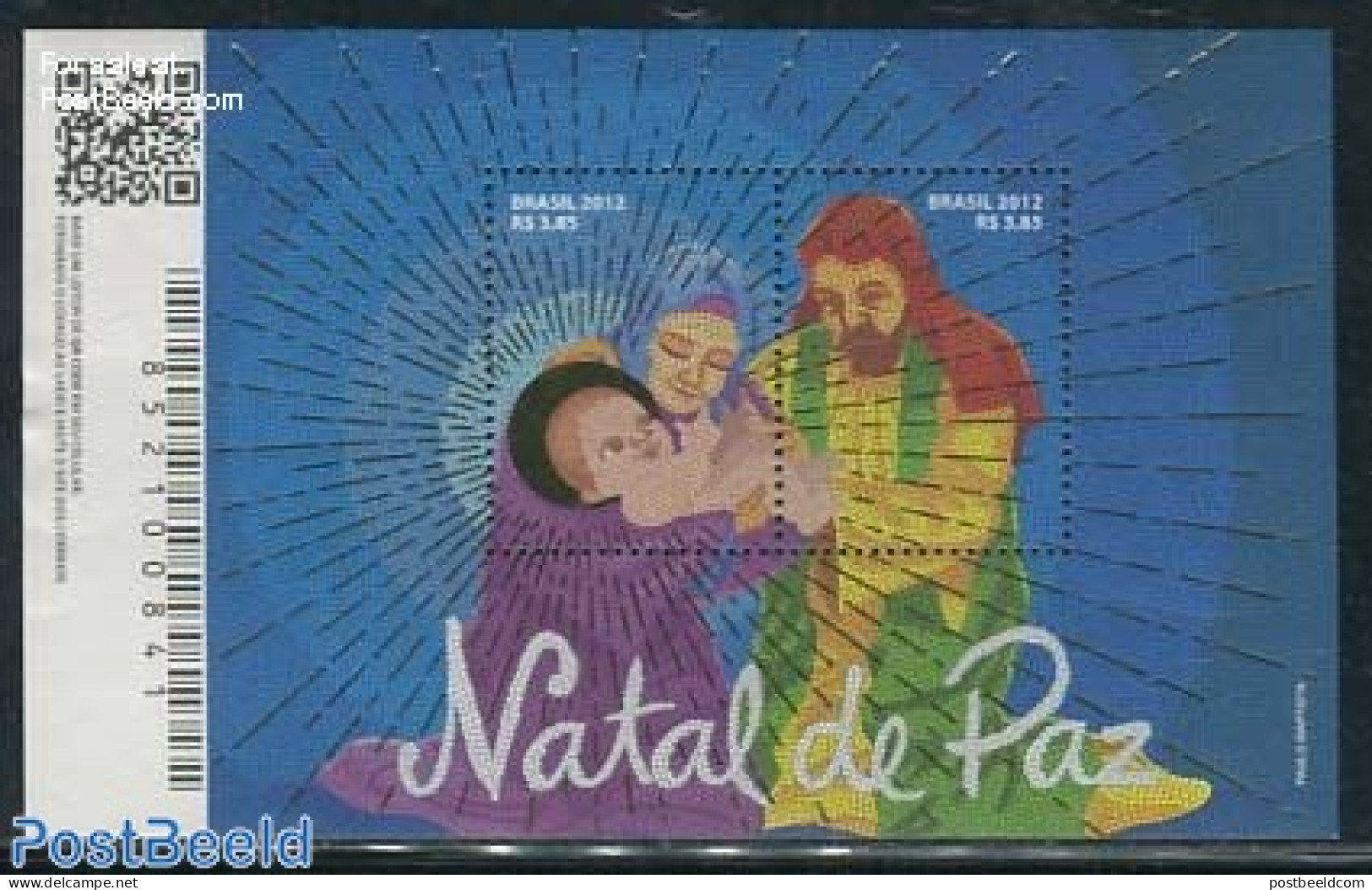Brazil 2012 Christmas S/s, Mint NH, Religion - Christmas - Ongebruikt