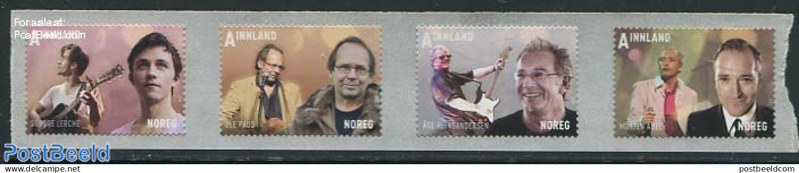 Norway 2012 Popular Music 4v S-a, Mint NH, Performance Art - Music - Popular Music - Neufs