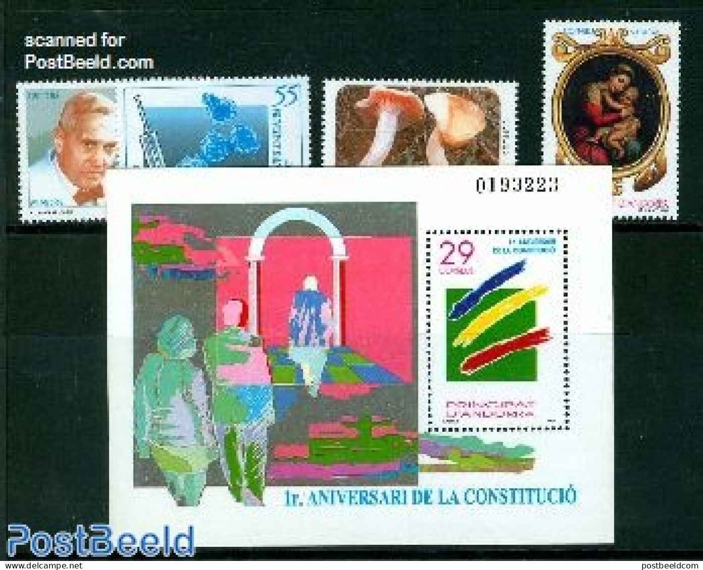Andorra, Spanish Post 1994 Yearset 1994, Complete, 4v + 1s/s, Mint NH, Various - Yearsets (by Country) - Unused Stamps