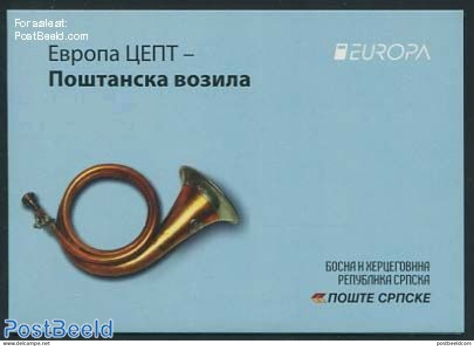 Bosnia Herzegovina - Serbian Adm. 2013 Europa Booklet, Mint NH, History - Transport - Europa (cept) - Post - Stamp Boo.. - Poste