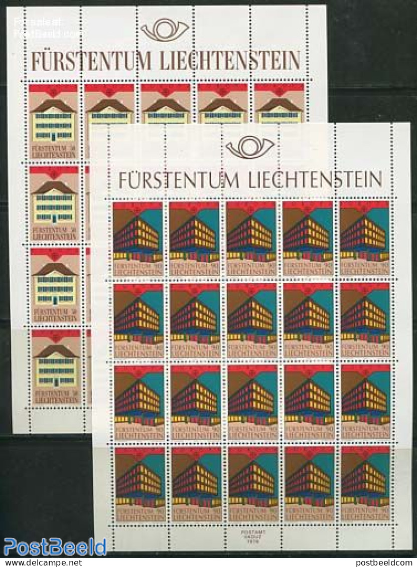 Liechtenstein 1990 Europa, Post Offices 2 M/ss, Mint NH, History - Europa (cept) - Post - Unused Stamps