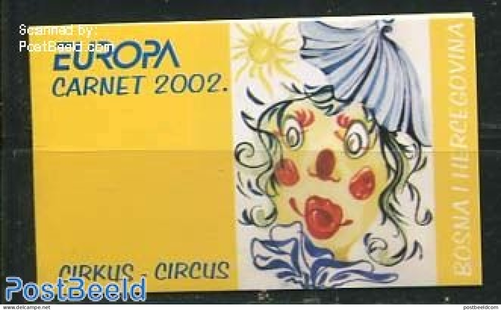 Bosnia Herzegovina 2002 Europa, Circus Booklet, Mint NH, History - Performance Art - Europa (cept) - Circus - Stamp Bo.. - Circo